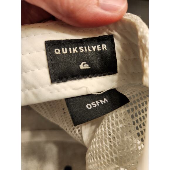 QUICKSILVER Original Red White Blue Mesh Snapback Cap Hat Surfing Surfboard LOGO - Picture 9 of 10